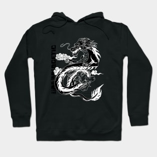 Chinese Black & White Dragon Unapologetic OFFICIAL Hoodie